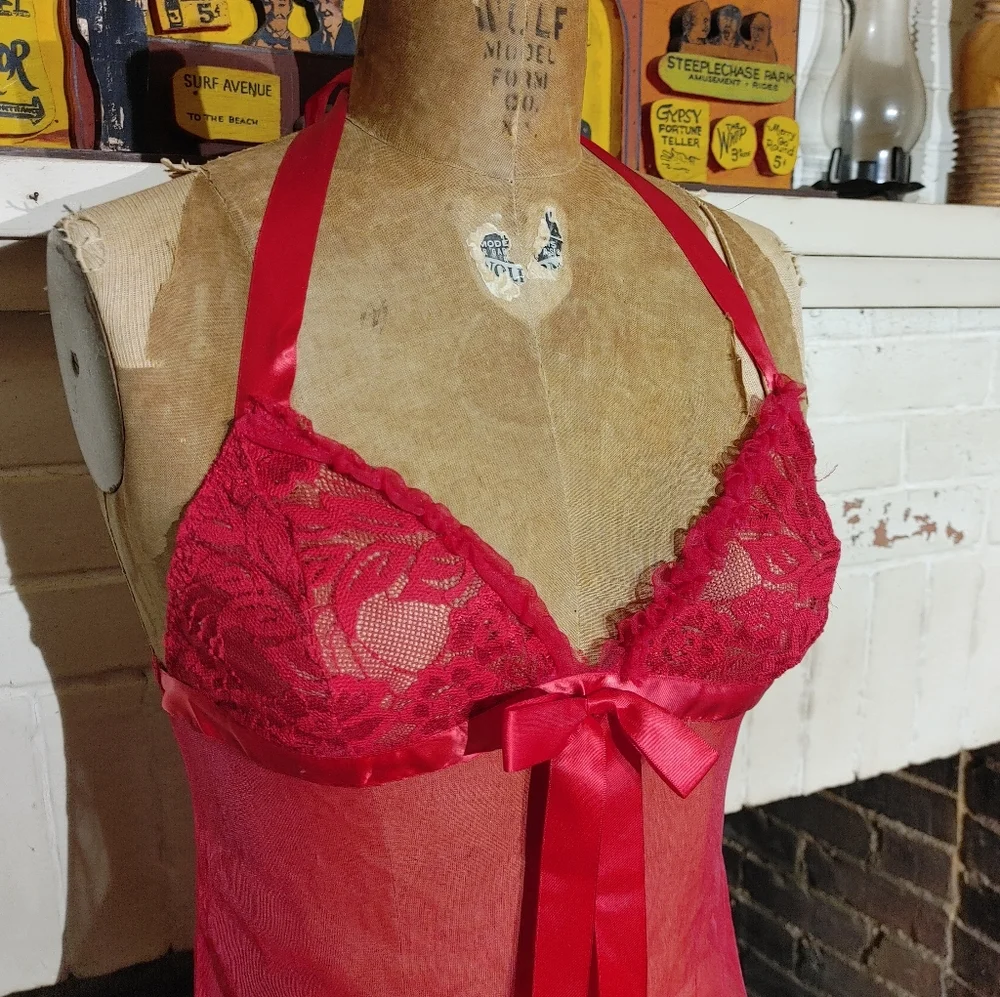 Vintage Frederick's of Hollywood sexy chemise nightgown